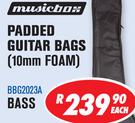 Musicbox Padded Guitar Bags(10mm Foam) Bass BBG2023A-Each