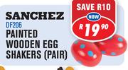 Sanchez Painted Wooden Egg Shakers(Pair) DF206