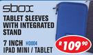 Sbox 7" iPad Mini/Tablet Sleeves With Integrated Stand HD004