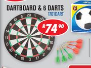 Dartboard & 6 Darts 1701DART