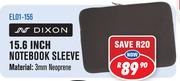 Dixon 15.6" Notebook Sleeve EL01-156