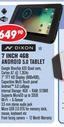 Dixon 7 Inch 4GB Android 5.0 Tablet V8