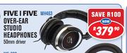 Dixon Five I Five Over Ear Studio Headphones 50mm Driver MH463