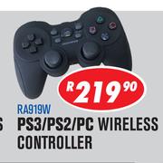 Rippa Game Controllers PS3/PS2/PC Wireless Controller RA919W