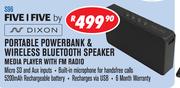Five I Five By Dixon Portable Powerbank And Wireless Bluetooth Speaker