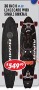 Rippa Skateboards 36 Inch Longboard With Single Kicktail YX-L01