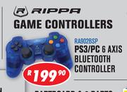 Rippa Game Controllers PS3/PC 6 Axis Bluetooth Controller RA902BSP
