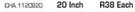 Champion 20 Inch Wiper Blades CHA.1120820-Each