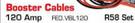 Auto Kraft 120 Amp Booster Cables FED.VBL120-Per Set