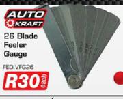 Auto Kraft 26 Blade Feeler Gauge-Each