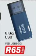 Toshiba 8GB USB FED.USB8GB-Each