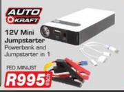 Auto Kraft 12V Mini Jumpstarter-Each