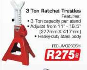 Auto Kraft 3 Ton Ratchet Trestles-Elk