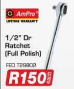 AmPro 1/2" Dr Ratchet(Full Polish)