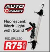 Auto Kraft Fluorescent Work Light With Stand-Each