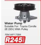 Water Pump FEM.WP17384 Suitable For Toyota Corolla 2E (93-) With Pulley