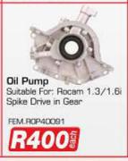 Oil Pump FEM.ROP40091 Suitable For: Rocam 1.3/1.6i Spike Drive In Gear