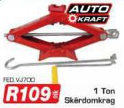 Auto Kraft 1 Ton Skerdomkrag FED.VJ700-Elk
