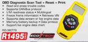 Eco Tech OBD Diagnostic Scan Tool+ Reset+ Print