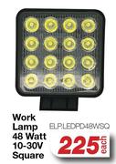 Work Lamp 48 Watt 10-30V Square ELP.LEDPD48WSQ-Each