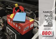 Autokraft 12V Portable Jump Starter/Power Bank 8000 mAh FED.JBS112-Each