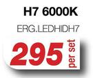 Elpar Headlight Globe Set H7 6000K ERG.LEDHIDH7-Per Set