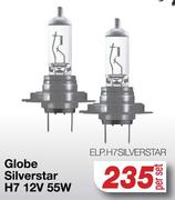 Globe Silver Star H7 12V 55W ELP.H7SILVERSTAR-Per Set