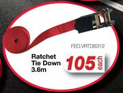Ratchet Tie Down 3.6m FED.VRTD6312-Each