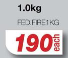 Fire Extinguisher 1.0Kg FED.FIRE1KG-Each