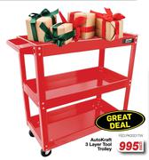 Auto Kraft 3 Layer Tool Trolley FED.PK0001TW-Each