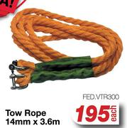 Tow Rope 14mm x 3.6m FED.VTE300-Each