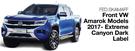 Skinz Custom Fit Seat Covers Front For VW Amarok Models 2017-Extreme Canyon Dark Label FED.SKAMAFF-P
