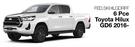 Skinz Custom Fit Seat Covers Front For 6 Pce Toyota Hilux GD6 2016- FED.SKHILGDRFF-Per Set