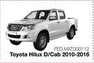 Race Rubber Mats For Toyota Hilux D/Cab 2010-2016 FED.MAT000112-Per Set