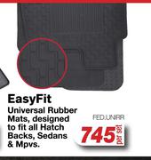 Easy Fit Universal Rubber Mats FED.UNIRR-Per Set
