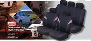 9 Pce Polyester Pink Seat Cover Set FED.TY1662PK-Per Set