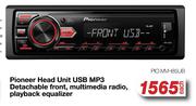 Pioneer Head Unit USB MP3 PIO.MVH85UB-Each