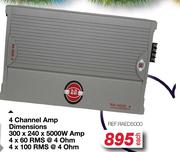 RA 4 Channel Amp REF.RAED5000-Each