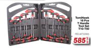 Tomi Hawk 16 Pce T-Handle Tool Set T10-T50 FED.AKT22955-Per Set