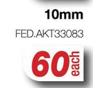 Tomi Hawk 10mm 1/2" Dr Spline Bit Socket FED.AKT33083-Each