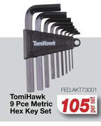 Tomi Hawk 9 Pce Metric Hex Key Set FED.AKT3001-Per Set