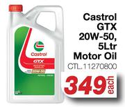 Castrol GTX 20W-50 Motor Oil CTL.11270800-5L Each