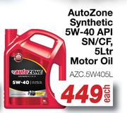 Autozone Synthetic 5W-40 API SN/CF Motor Oil AZC.5W405L-5L Each