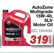 Autozone Multigrade 15W-40 Motor Oil AZC.15W405L-5L Each