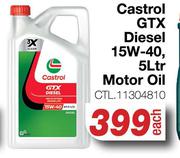Castrol GTX Diesel 15W-40 Motor Oil CTL.11304810-5L Each