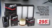 AFO Filter Kit Suitable For Toyota D4D Hilux/Fortuner 2005-2016 AFO.KIT001-Per Kit