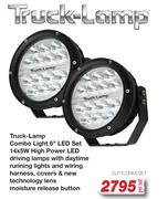 Truck Lamp Combo Light 6" LED Set 14 x 5W ELP.TLDRIVESET-Per Set