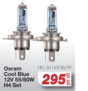 Osram Cool Blue 12V 55/60W H4 set HEL.64193CBLPR-Per Set