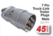 7 Pin Truck Link Trailor Plugs Male ELP.TP7-Each