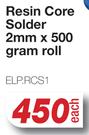 Resin Core Solder 2mm x 500 Gram Roll ELP.RCS1-Each